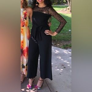 Zara Lace Cropped Wide Leg Jumper